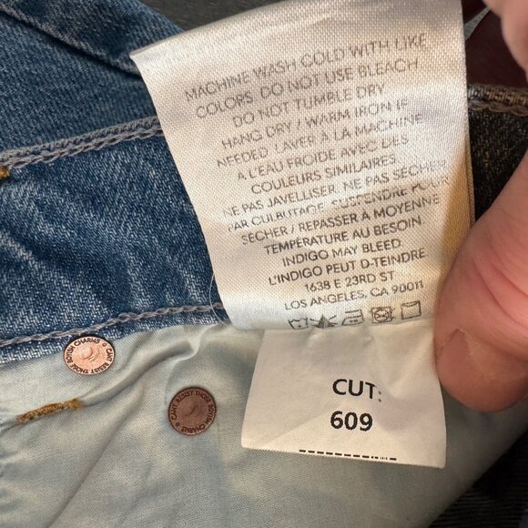 Boyish The Billy Stretch Blue Straight Women's Jeans Button Fly Denim, Size 32 - Picture 7 of 13